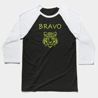 Bravo Tiger Face Baseball T-Shirt